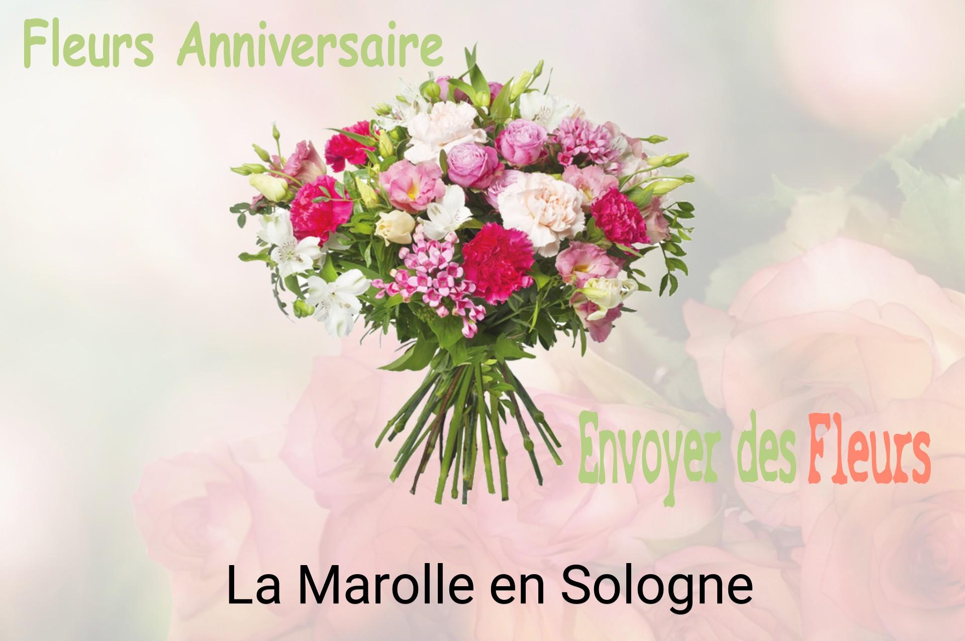 Bouquet de fleurs d’anniversaire livré à La Marolle-en-Sologne